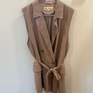 Free people sleeveless blazer